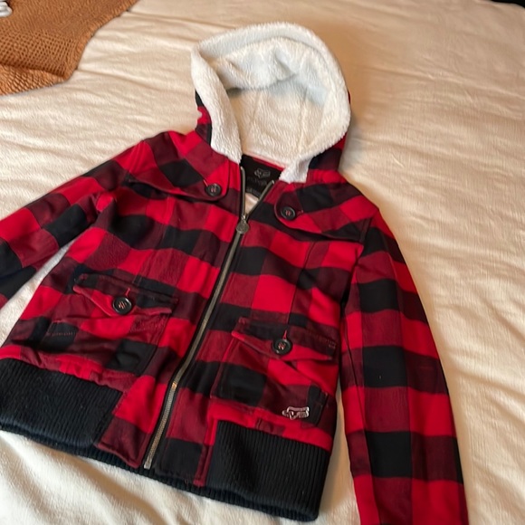 Fox Girls Checker Jacket - Picture 1 of 9